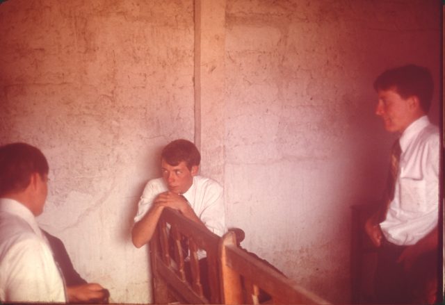 Elders Richman and Hixson at the Comalapa church (rented building)