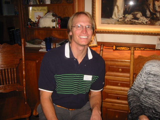 Greg Sansom at the reunion Dec 28, 2002