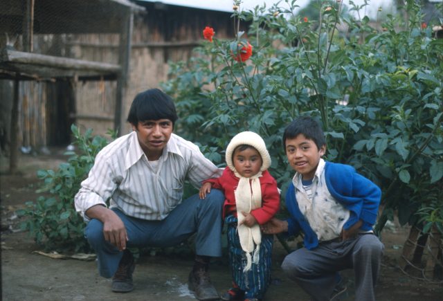 Juan Aju and kids in 1978