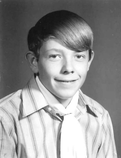 Larry, sophomore class photo, 1971