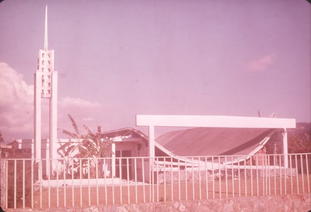 Patzicía church after the earthquake