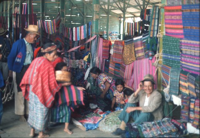 Marketplace in Patzicía, Guatemala, in 1975