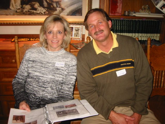 Gary and Joni Larson at the reunion Dec. 28, 2002. Gary is a realtor in Salt Lake City.