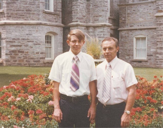 Larry and Lynn Richman at the Logan Temple, August 2, 1974